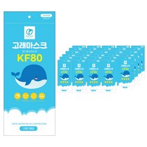 고래마스크 3D 황사 방역 마스크 대형 KF80, 1개입, 100개, 흰색