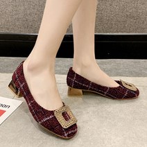 오필리아 트위드 미들 펌프스힐 TS-0650