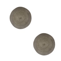 w에이블 감성 원형 테이블 매트 컵받침 2p, 09 다크브라운, 지름 11cm