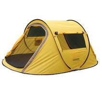 노마드 원터치 팝업텐트 피크닉 M, 옐로우, 3인용