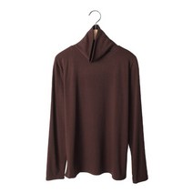 머롤즈 여성용 폴라 베이직 긴팔 티셔츠 T7886K1A