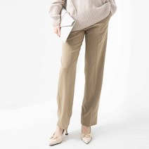 여성용 세미와이드 스판 베이직 빅사이즈 슬랙스 롱기장