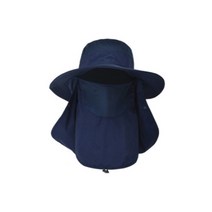 3가지 기능의 낚시 양봉 방충 모자 사파리 형 C-02, 네이비