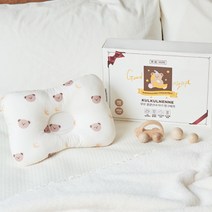 [신생아베개유아] 무로 쿨쿨넨네 아기 에어매쉬 짱구베개, 혼합색상