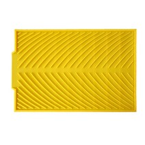 비에스업 주방 설거지 배수매트 소형, 04 노란색, 1개