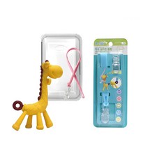 앙쥬 다용도클립 중 실속 세트, 기린(치발기), 랜덤발송(클립), 1세트