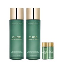 김정문알로에 큐어 하이드라 수딩 에멀젼 130ml x 2p + 토너 20ml + 에멀젼 20ml, 1세트