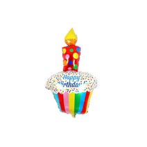 생일파티 베이비샤워 풍선 CFA-09-15, 생일컵케익풍선, 1개