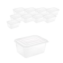 대성기업 DS 사각밀폐용기 5L, 10개, 밀폐용기 10p