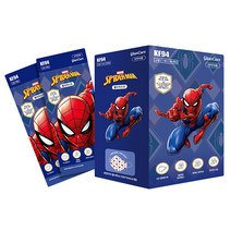 디즈니 스파이더맨 마스크 소형 KF94, 30개입, 1개, 화이트