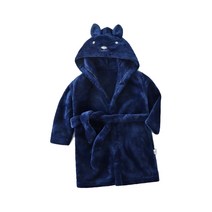 스타빈 아동용 동물후드 스트랩 목욕가운 130호, 네이비