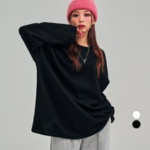 어썸어라운드 여성용 무지 긴팔 박스티