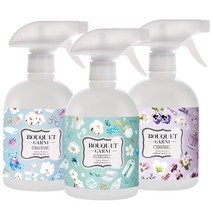 부케가르니 섬유탈취제 소프트코튼 500ml + 베이비파우더 500ml + 화이트머스크 500ml 본품 세트, 1세트