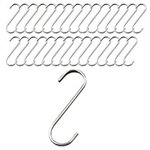리빙홈디테일 다용도 S자걸이 고리 14cm, 실버, 30개