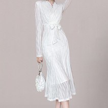 포플러앤씨 무빙 줄지 원피스