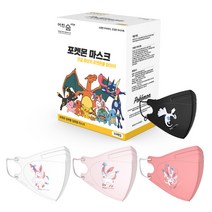 어린숨 엣지 포켓몬 아트 전설 환상을 찾아라 심볼 마스크 아동용 뉴초소형 3종 x 10p + 랜덤발송 세트, 30p, 1세트, 님피아