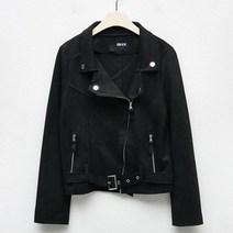 비엔엑스 여성용 스웨이드 카라 레더 긴팔 자켓 BU1JK001L0