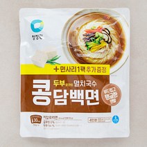 청정원 두부로 만든 콩담백면 멸치국수 4인 + 면사리 1팩, 808g, 1개