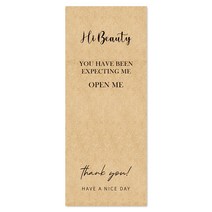 미카엘그라운드 선물 포장 라벨 스티커 용품 B5 x 50p, 크라프트, 1개