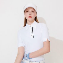 헤지스골프 여성용 TOUCH 5부 카라변형 반팔 티셔츠