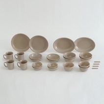 에라토 오블롱 4인 그릇 홈세트 28p, 밀크티, 8종