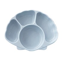 티지엠 실리콘 조가비 흡착식판, 단품, 애쉬블루