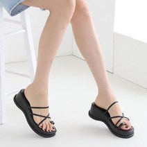 코코폭신 여성용 통굽 쪼리 스트랩샌들 C6132 + 뒷꿈치패치 2p