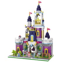 프랜디 나노블럭 랜드마크 대형 건축물 신데렐라 캐슬 SM9911-1, 혼합색상