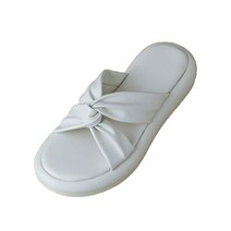 엘쏘 여성용 크로스 레더 통굽 슬리퍼