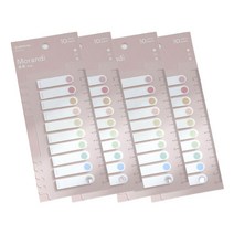 퍼즈생활건강 파스텔 스티커 플래그 인덱스탭 도트칼라 200p, 4개
