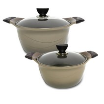 퀸센스 델라 세라믹 냄비 세트 2종, 양수 24cm + 양수 26cm