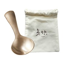 놋향 방짜유기 국자 괄사 마사지기 + 파우치 세트, 은은한 골드빛(국자), 1세트