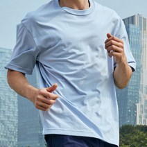 안다르 남성용 에어로실버 맨즈 숏 슬리브 티셔츠