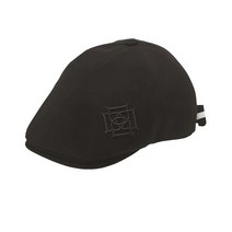 여성용 LONDON LIFE 로고 앤 리본 포인트 헌팅캡, 블랙