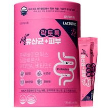 경남제약 락토톡 생유산균 피부 히알루론산 60p, 120g, 1개