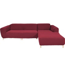 커버리코 와플핏 카우치 소파커버 카우치 R, 레드
