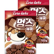 제로랩스 강아지용 시리얼 멍스 100g, 캐롭 맛, 2개