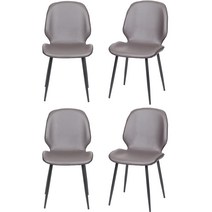 도리퍼니처 Loretta 식탁 의자 4p, 그레이