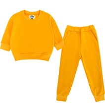 키즈크루 아동용 무지 트레이닝 상하의 세트