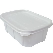 생활을그리다 직사각 죽용기 1000ml 대 + 뚜껑 세트, 100세트