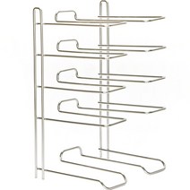 프리미엄 후라이팬 정리대 5단, 스텐