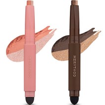 메리쏘드 투톤 섀도우 0.9g x 2종 세트, 스탈릿코랄, 러즈틱브라운, 1세트