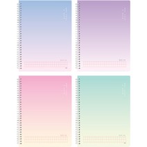 핑크풋 5000 별빛 원고지노트 4종 세트, 1세트, purple, blue, green, pink