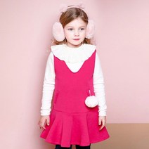 젤리스푼 여아용 New 쁘띠 퍼 왕기모 원피스 티셔츠 세트