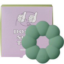 바디럽 홈구뜨 만능 비누 받침대 도넛, 1개, 빈티지그린