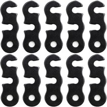 오가니코 알루미늄 텐트 타프 고정 앵커팩 10p, 블랙