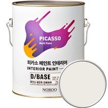 노루페인트 피카소 페인트 인테리어 4L, 미스틱화이트(DP0040)