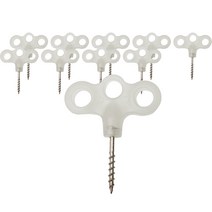 오가니코 캠핑 데크 로프 고정 손톱 화이트 야광, 10개