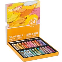 심플리앤 페인트유 소프트 오일파스텔 마카롱 + 화이트 2p, 24색, 1개