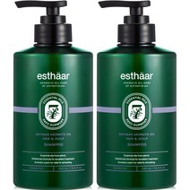 에스따르 아로마틱 오일 케어 헤어 앤 스칼프 샴푸, 2개, 500ml